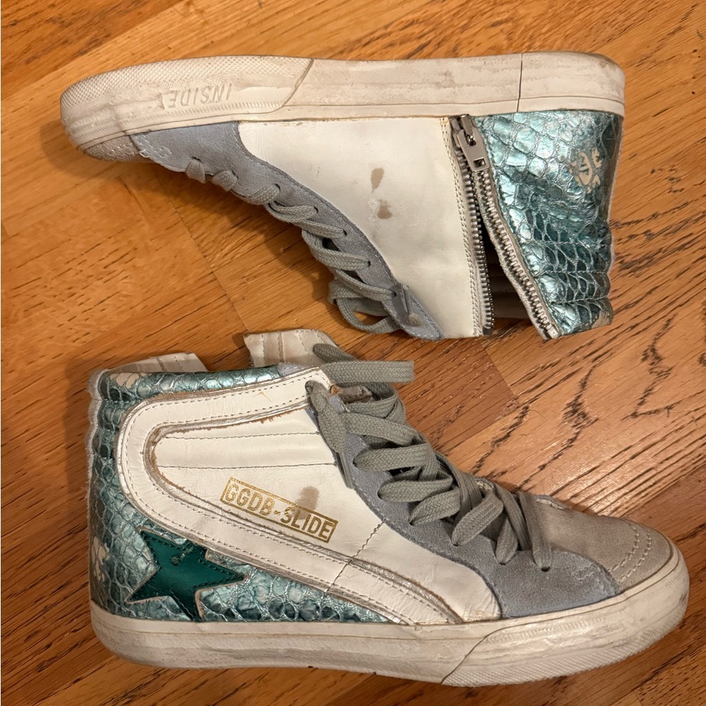 Golden Goose Slide High Top Sneakers - Picture 2 of 8